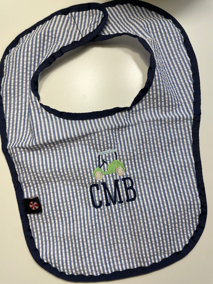 Seersucker Bib