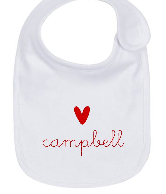 Valentine's Day Bib