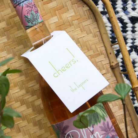 Cheers! Wine Tag