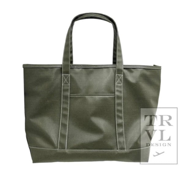 Coated Canvas Tote Bag - Large