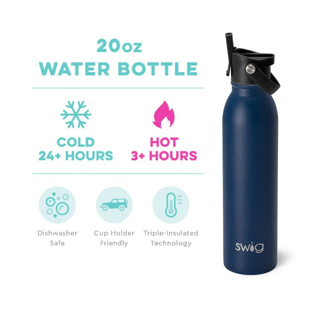 Flip + Sip Water Bottle 20 oz