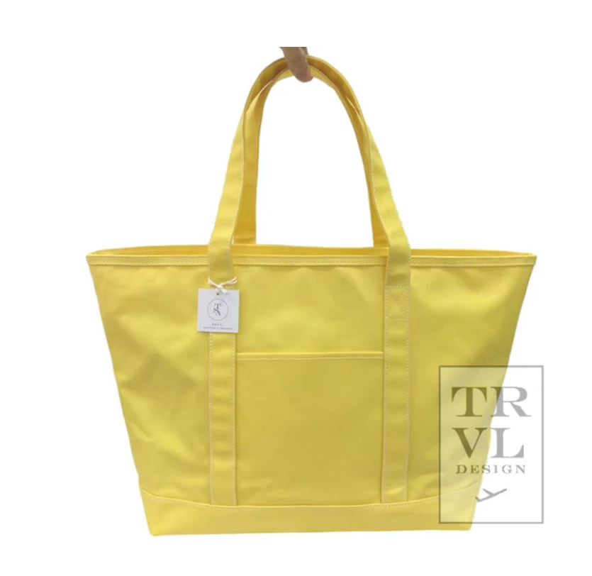 Coated Canvas Tote Bag - Large